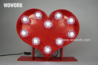 marquee lights-turbo bulb-heart-38cm